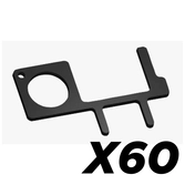 Puresecure - présentoir de 60 crochets de sécurité sans contact multi usage