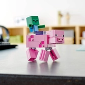 Lego - Minecraft 21157 - Bigfigurine Cochon et Bébé Zombie