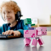 Lego - Minecraft 21157 - Bigfigurine Cochon et Bébé Zombie