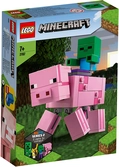 Lego - Minecraft 21157 - Bigfigurine Cochon et Bébé Zombie