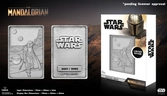 Star wars - mandalorian & the child - lingot en métal collector