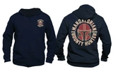 Star wars - the mandalorian bounty hunter black men's sweat zippe hoodie - xxl
