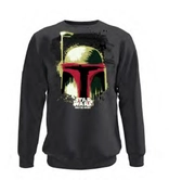 Star wars - bounty hunter head tag anthracite men's round collar sweat - s