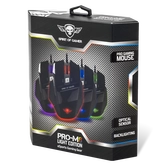 Souris gaming pro-m8 light edition - 3500 dpi - change de couleur (4 couleurs)