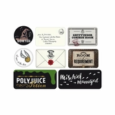 Harry potter - artéfacts de poudlard - set d'aimants en epoxy