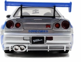 Brian's Nissan Skyline GT-R (R34) 21:24 Jada Toys -  Fast 2 Furious