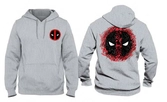 Marvel - deadpool logo grey men's sweat hoodie - l - Textiles, Mode Geek