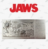 Jaws - régate d'amity - ticket plaqué argent collector
