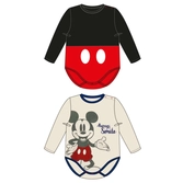 Disney - pack de 2 bodies mickey - (6 mois)