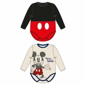 Disney - pack de 2 bodies mickey - (6 mois)