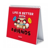 Friends - calendrier de bureau 2021 '17x20cm'