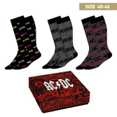 Acdc - pack de 3 paires de chaussettes (p40-46)