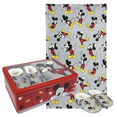 Disney - coffret en métal - mickey - plaid & chaussons - kids 3/4 ans