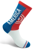 Marvel - captain america - paire de chaussettes (taille unique)