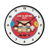 Friends - life is better... - horloge en plastique diamètre 25cm