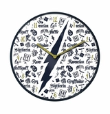 Harry potter - infographic - horloge en plastique diamètre 25cm