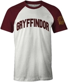 Harry potter - t-shirt blanc et rouge gryffondor - s