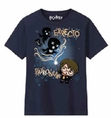 Harry potter - t-shirt bleu marine expecto patronum - garçon 10 ans
