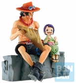 One piece - ace & otama - figurine memorial vignette 20cm