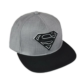 Dc comics - black superman 3d fabric logo snapback cap