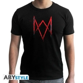 Watch dogs legion - t-shirt noir logo legion - s