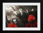 Tokyo ghoul : re - red flowers - collector print '30x40cm'