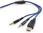 Casque Gamer NEDIS GHST300BK basses puissantes connecteurs usb et 3,5mm