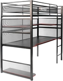 X rocker - battlebunk gaming bed with integrated xl gaming desk