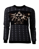 Zelda - tri-force glitter women's christmas sweatshirt