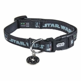 Darth vader - collier chien - m (longueur 35-55cm - largeur 2cm)
