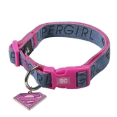 Supergirl - collier chien - s (longueur 30-45cm - largeur 2cm)