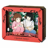 Ghibli - le voyage de chihiro haku onigri - théâtre de papier 8x10x4cm
