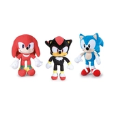 Sonic the hedgehog - assortiment peluches sonic - shadow - knuckle 30cm