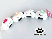 Onigiri - assortiment 24 peluches clip pour sac 10cm