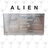 Alien - nostromo boarding pass - ticket plaqué argent collector