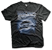 Back to the future - flying delorean - t-shirt (xxl)