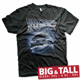 Retour vers le futur - t-shirt big & tall - flying delorean (4xl)