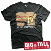 Mtv - t-shirt big & tall - hamburger (5xl)