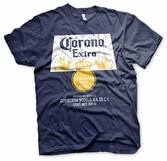 Beer - corona extra washed label - t-shirt - (l)