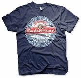 Beer - budweiser american lager - t-shirt - (m)