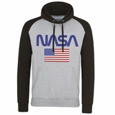 Nasa - baseball sweat hoodie - old glory - (xxl)