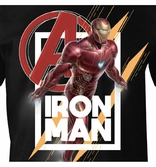 Avengers endgame - t-shirt iron man a logo (m)