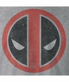 Marvel - deadpool - sweat distress logo - grey (l)