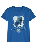 Harry potter - t-shirt bleu blason de serdaigle chibi - garçon 10 ans