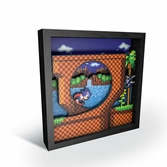 Pixel frames - sonic the hedgehog: loop scene 23x23 cm