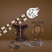 Chewbacca - harnais chien - m/l (longueur 60-95cm - largeur 4.8cm) - Laisses, Colliers pour Animaux