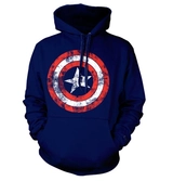 Captain america - shield - sweat hoodie - (xxl)