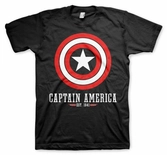 Captain america - black - t-shirt (xl)
