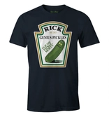Rick and morty - genius pickles navy blue t-shirt l