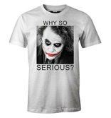 Dc comics - the dark knight why so serious white t-shirt xl
